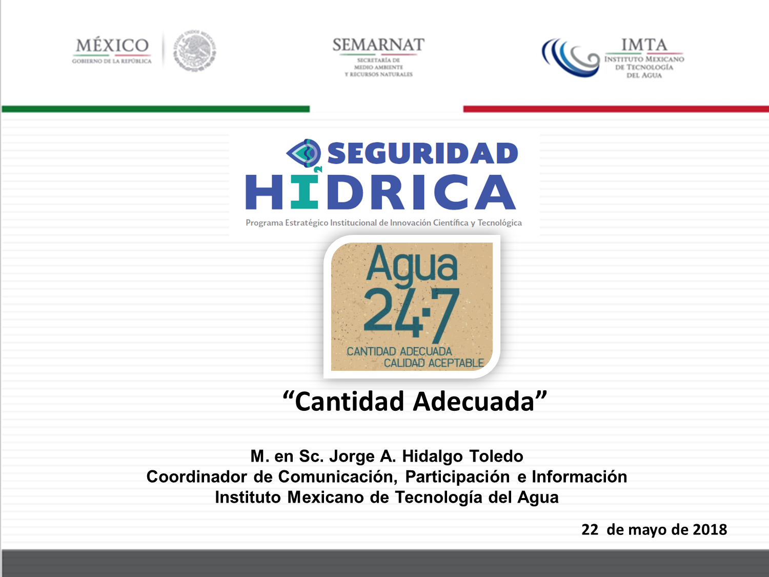 1 1 Seguridad H drica Jorge Hidalgo