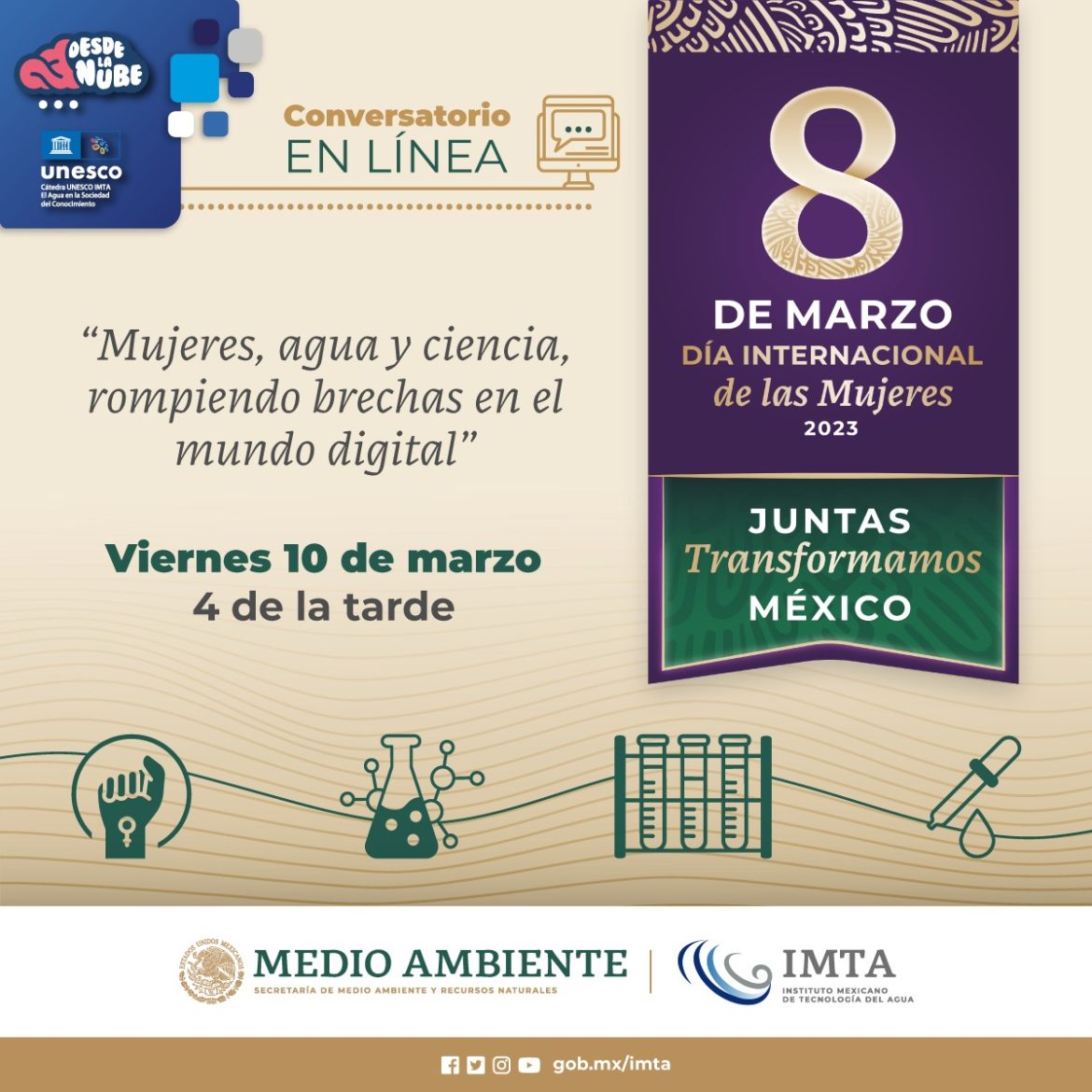 Imagen ilustrativa de Mujeres, agua y ciencia, rompiendo brechas en el mundo digital