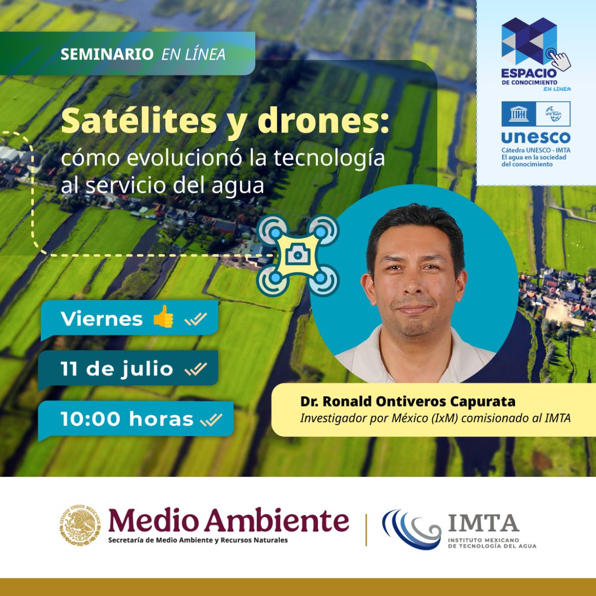 Satélites y drones: como evolucionó la tecnología al servicio del agua